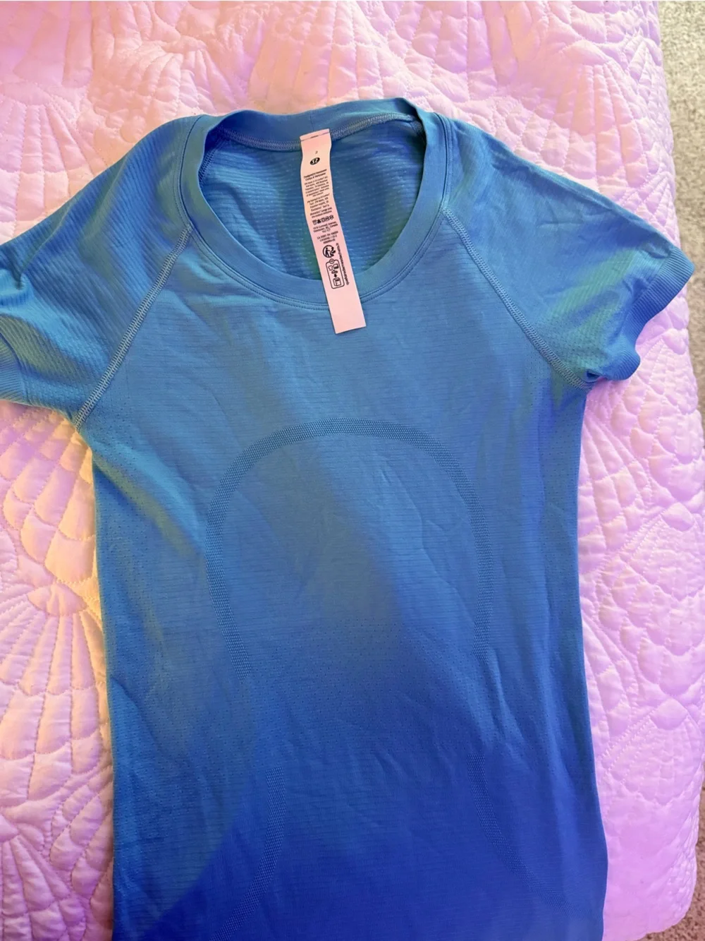 lululemon athletica Blue Performance Top